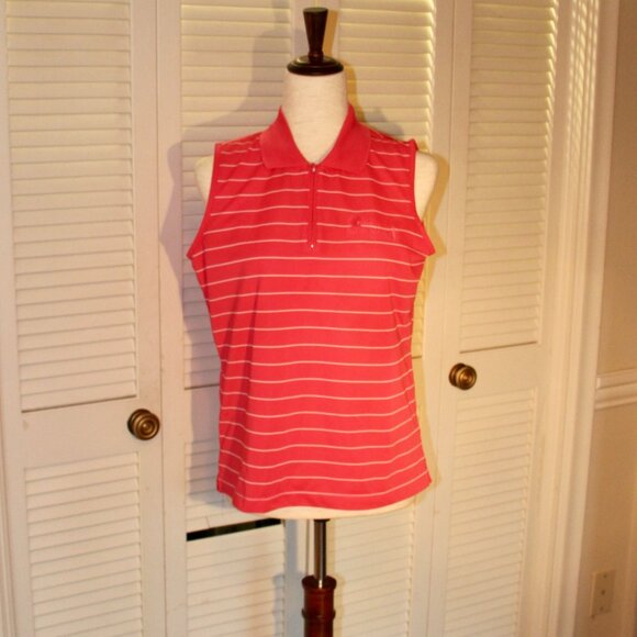 Striped sleeveless Polo size medium-Byron Nelson shirt - Picture 1 of 5